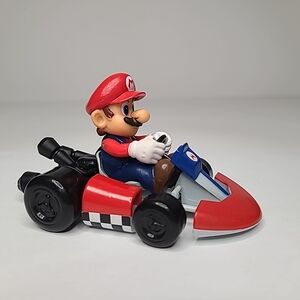 Nintendo Mario Red and Blue Kart Figure